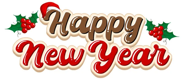 Šťastný Nový Rok 2023 Text Pro Banner Design Ilustrace — Stockový vektor