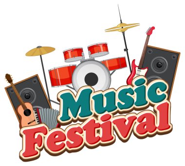 Pankart veya poster tasarımı için müzik festivali metni