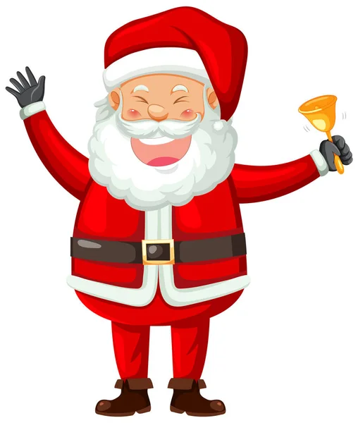 Šťastný Santa Claus Smějící Ilustrace — Stockový vektor