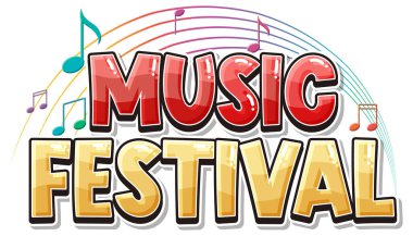 Pankart veya poster tasarımı için müzik festivali metni