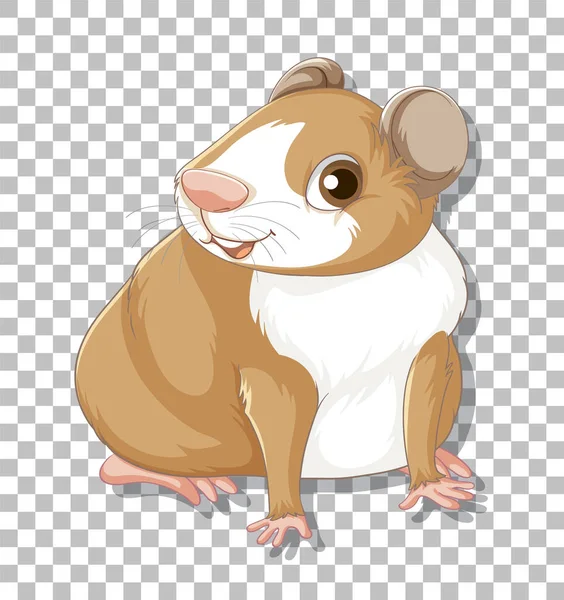 Hamster Cartoon Style Illustration — Archivo Imágenes Vectoriales