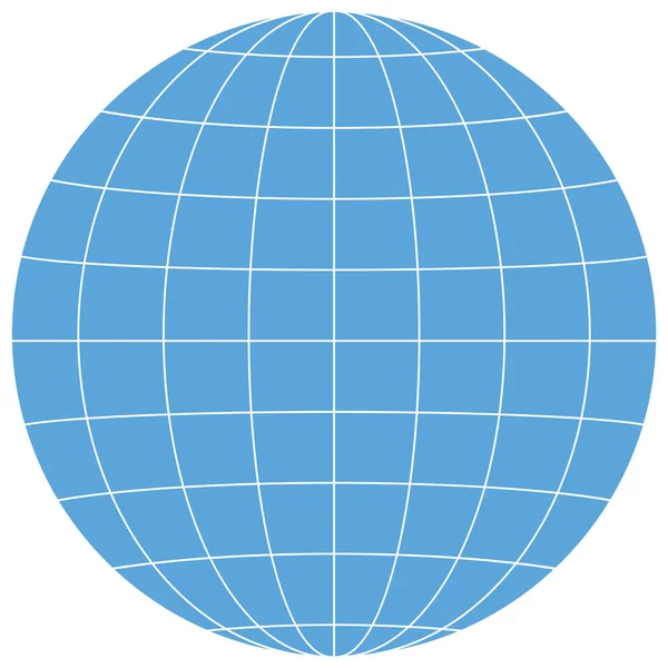 Jord Glob Ikon Vit Bakgrund Illustration — Stock vektor