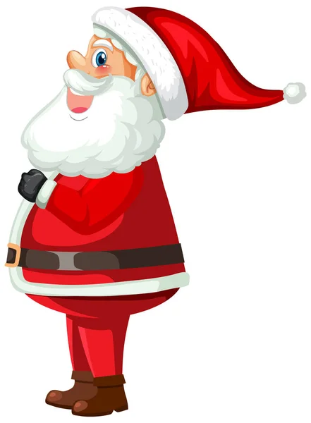 Vista Lateral Ilustração Papai Noel — Vetor de Stock