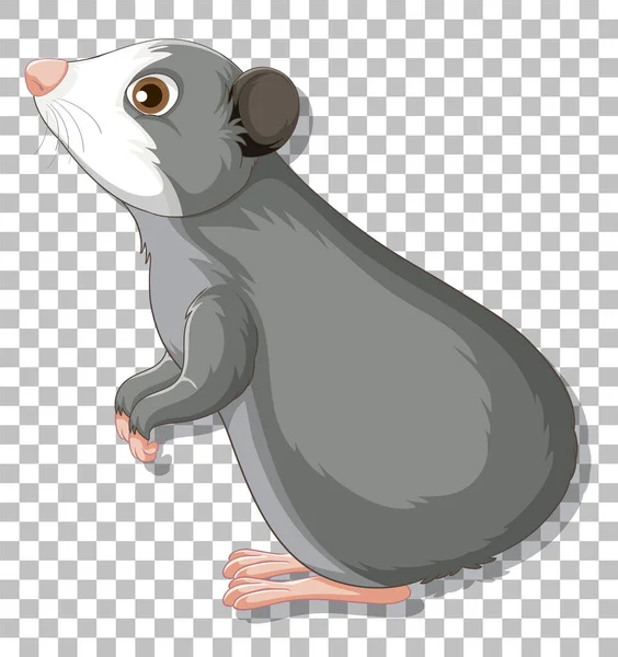 Hamster Cartoon Style Illustration — Vetor de Stock