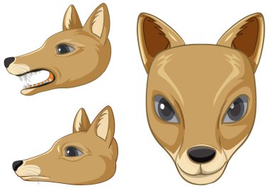 Tazmanya kaplanı nesli tükenmiş hayvan vektör çizimi