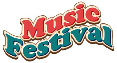 Pankart veya poster tasarımı için müzik festivali metni