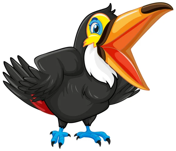 Ilustración Personajes Dibujos Animados Aves Tucanas — Vector de stock