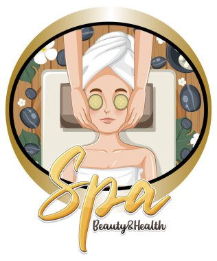 Yüz maskesi çizimi olan kadın.