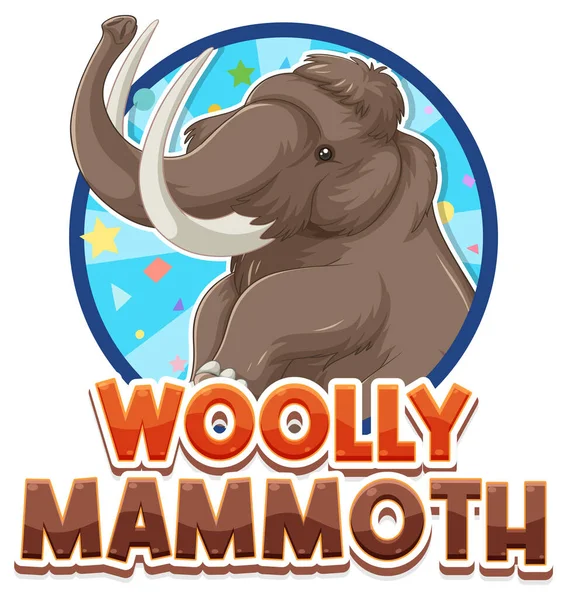 Woolly Mammoth Logo Illustration Gráficos De Vetores