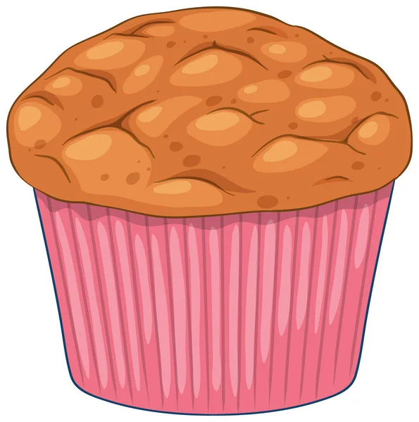 Delicious Muffin Isolated Illustration — Archivo Imágenes Vectoriales