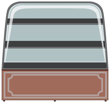 Bir fırın raf görüntüsü izole edilmiş