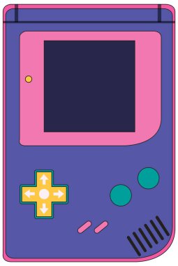 Game boy or handheld game console isolated illustration