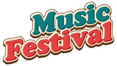 Pankart veya poster tasarımı için müzik festivali metni