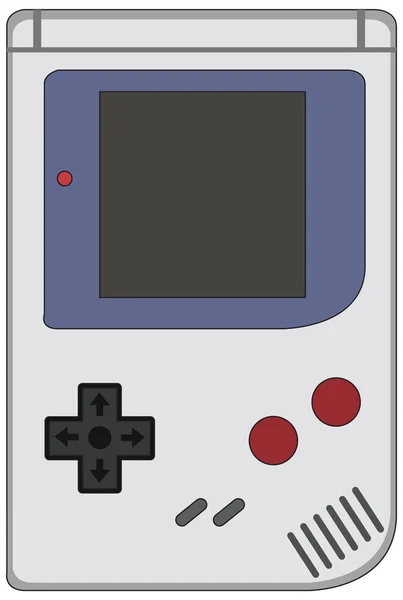 Game Boy Handheld Game Console Isolated Illustration — Vettoriale Stock