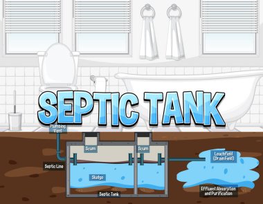 Foseptik tankı şeması çizimi