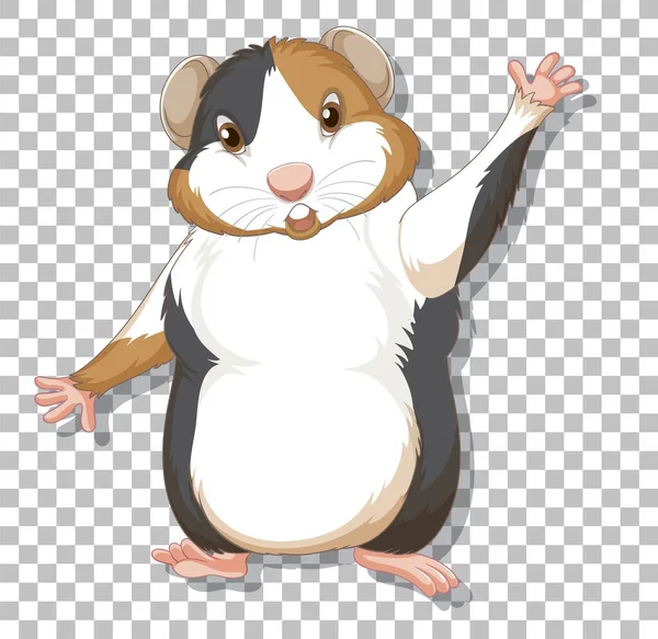 Hamster Cartoon Stil Illustration — Stockvektor