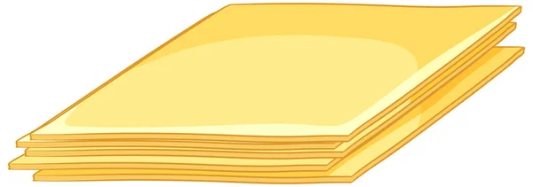 シンプルな加工チーズ製品漫画イラスト ストックイラスト