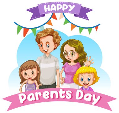 Mutlu aileler günü afişi