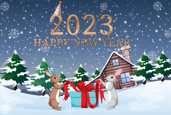 Новым Годом Рождеством 2023 — стоковый вектор