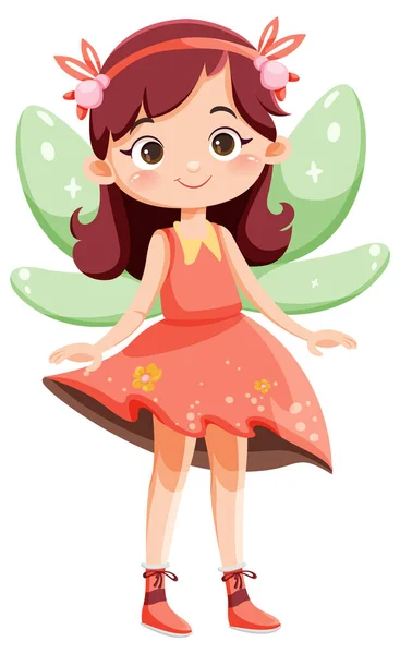 Illustration Personnage Dessin Animé Mignon Princesse Fée — Image vectorielle
