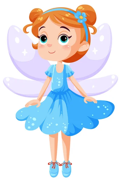 Illustration Personnage Dessin Animé Mignon Princesse Fée — Image vectorielle