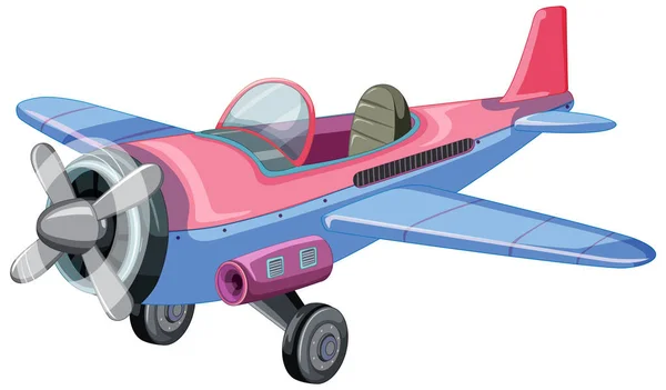 Isolated Jet Plane Cartoon Illustration — Stock Vector