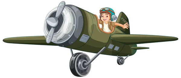 Adventure Kid Light Aircraft Illustrazione Vettoriale — Vettoriale Stock