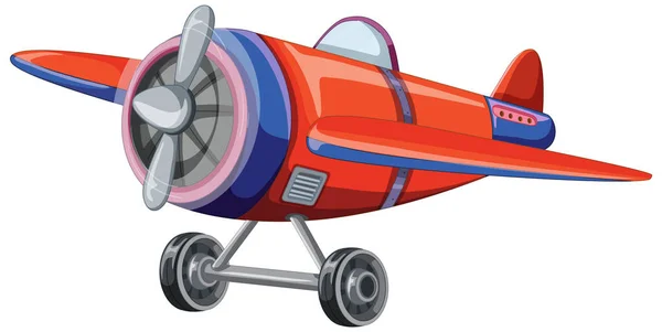 Ilustración Dibujos Animados Avión Jet Aislado — Vector de stock