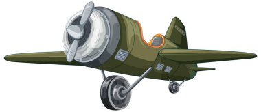 Beyaz Arkaplan illüstrasyonunda hafif uçak izole edildi