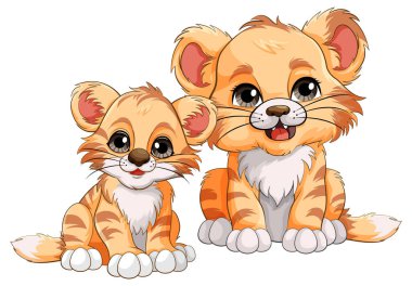 Şirin Bebek Kaplan Çizgi Film Karakteri Çizimi