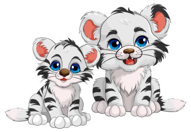 Şirin Bebek Kaplan Çizgi Film Karakteri Çizimi