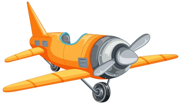 Ізольований Реактивний Літак Мультфільм Ілюстрація — стоковий вектор