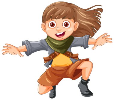 Süper kahraman çizgi film karakteri çizimi