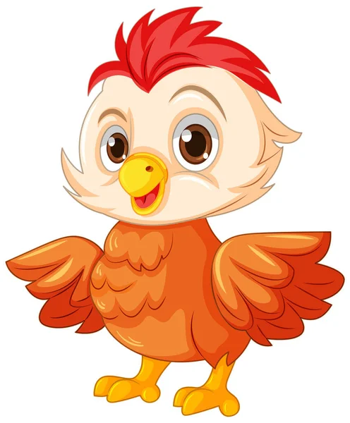 Baby Chick Cartoon Character Illustration — Stock Vector