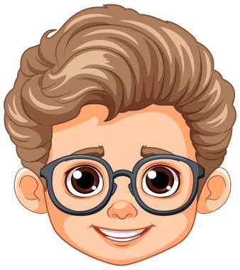 Kahverengi Saçlı ve Kahverengi Gözlü Çocuk Kafası