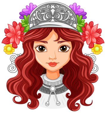 İzole edilmiş güzel kadın portresi