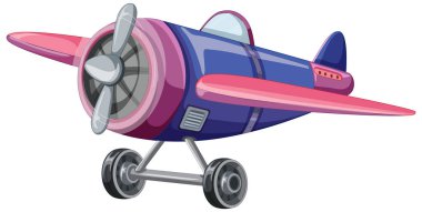 İzole edilmiş jet uçağı karikatür çizimi