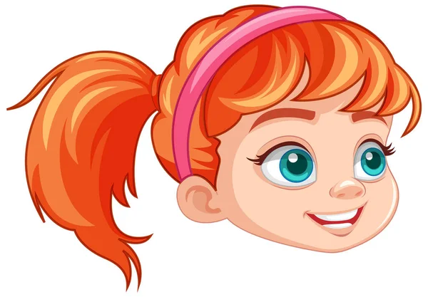 Девушка Рыжими Волосами — стоковый вектор