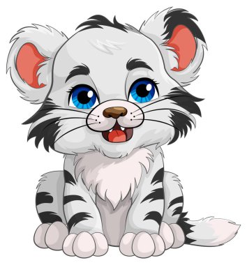 Şirin Bebek Kaplan Çizgi Film Karakteri Çizimi