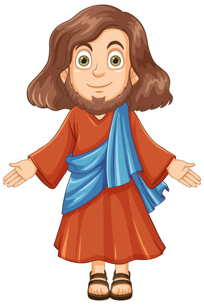 Jesus Christ Cartoon Character illustration