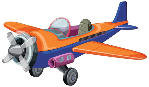 Isolado Jet Plano Cartoon Ilustração — Vetor de Stock