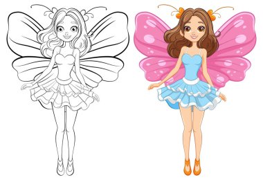 Boyama sayfaları için tuhaf bir karalama taslağı