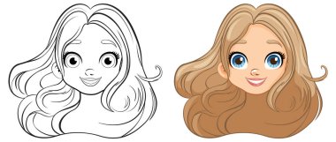 Güzel Büyük Gözlü Gülümseyen Kadın