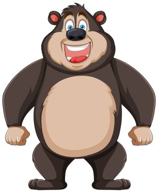 Canlı ve neşeli bir çizgi film karakteri çizimi