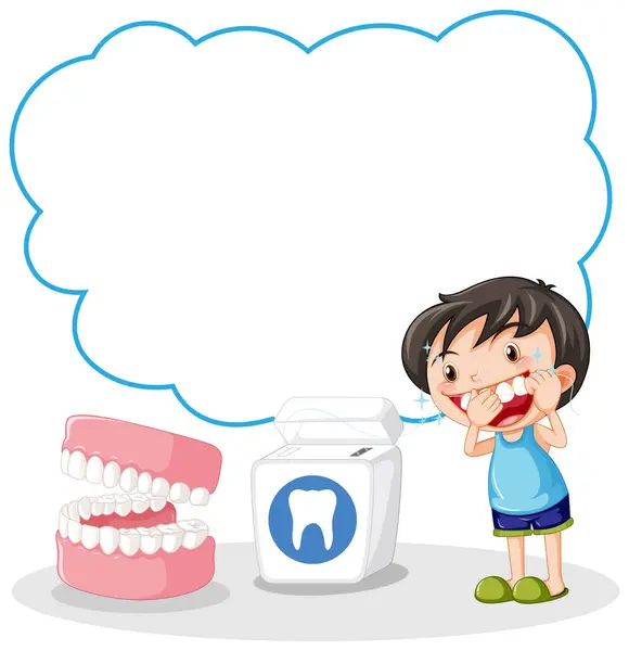 Young Boy Learning Teeth Dental Care Royalty Free Stock Illustrations