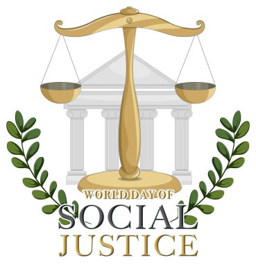 Klasik sütunlarla adaletin altın pulları