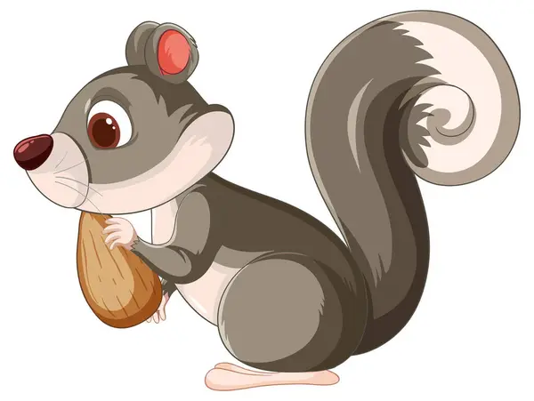 Vector Illustration Squirrel Acorn Royalty Free Stock Illustrations