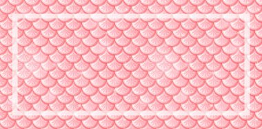 Dekoratif kenarlı pürüzsüz pembe pullar.