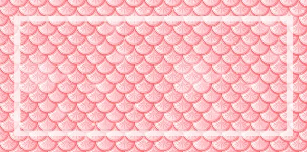 Seamless Pink Scales Pattern Decorative Border Royalty Free Stock Vectors