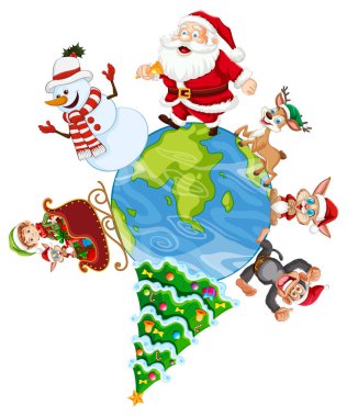 Noel Baba ve arkadaşları küresel olarak Noel 'i kutluyor